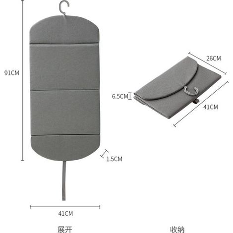 Tabla de planchar plegable, Superficie resistente al calor, Gancho multifuncional para colgar, Dimensiones: 91 x 41 cm, Gris (1/5)