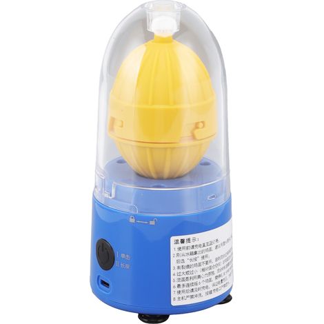 Elektrisch blaue Rührei-Pfanne, lebensmittelechter Silikonboden, spülmaschinenfest, 3,7 V, 15 W (1/5)