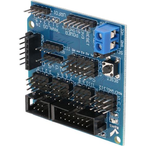Das Erweiterungsplatinenmodul Sensor Shield V5.0 unterstützt eine Ultraschallsensorschnittstelle und einen 12864 S/P-Anschluss. (1/5)