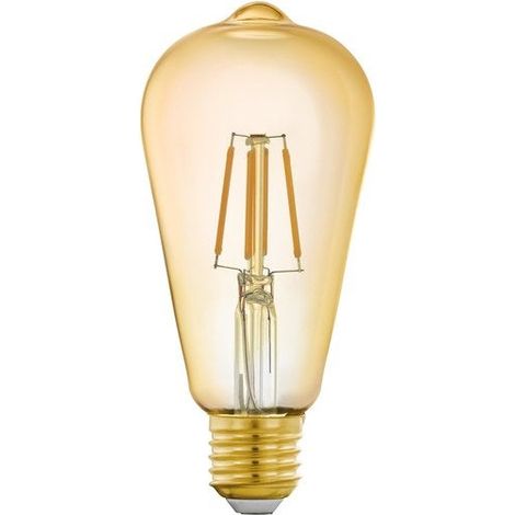 Ampoule connectée led ambré edison E27 500 Lm = 45 W variation de blancs, EGLO