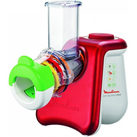 Moulinex DJ8115 Zerkleinerer Fresh Express Max Metallic-Rot / Weiß