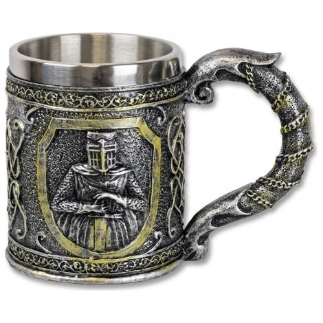 Templer-Dekorationstasse, Größe 12 cm, Harzmaterial, innen Aluminium, Tole10 Imperial