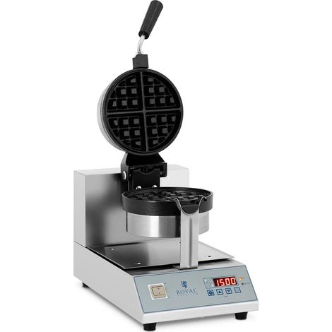 Gaufrier LED - Royal Catering - Plaque de cuisson rotative - Minuterie jusqu'à 99 min (1/10)