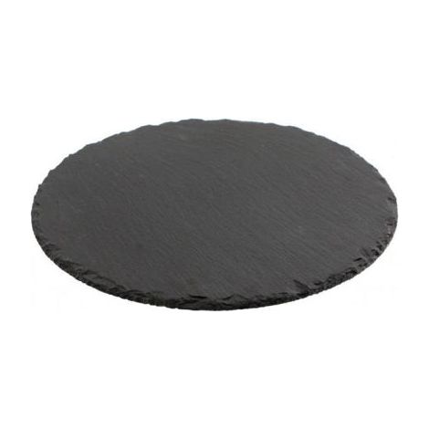 BANDEJA DE PIZARRA REDONDA 25CM