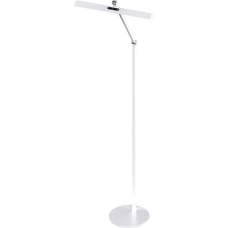 Lampadaire Led Beba 12 W 1340 Lm, Structure En Aluminium Et Méthacrylate, Variateur Tactile, Ip20, 106 Cm, Blanc - Beba (1/3)