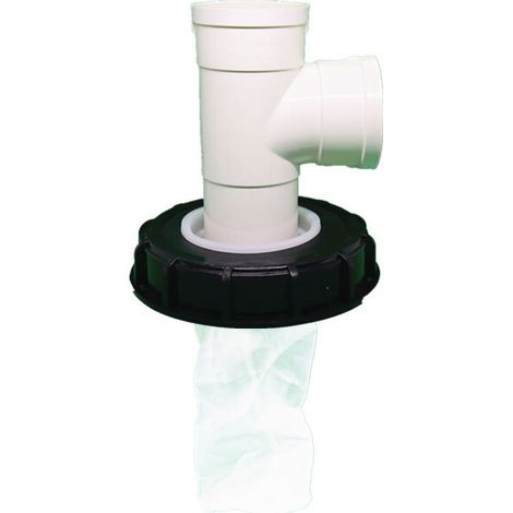 Couvercle de Réservoir IBC avec Filtre en Nylon Lavable pour Réservoir d'eau de Pluie IBC 1000 litres,Filtre À Couvercle IBC Accessoires de Réservoir IBC,Filtre à Eau de Pluie en Nylon (té vertical de (1/5)