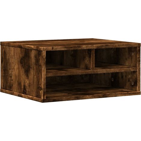 Maison Exclusive - Supporto Stampante Rovere Fumo 49x40x22,5 cm Legno Multistrato
