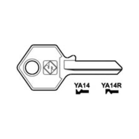 Chiavi per cilindri yale 4 spine piccole - ya14r dx 10 pezzi Silca (1/2)