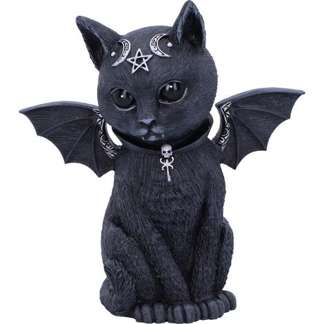Nemesis Now Black Malpuss Cat with Wings in Hidden Design as collectible figurine