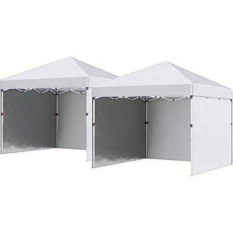 2er-Set  sandsack für Gartenpavillon aus Stahl in Weiß, stabiler Schutz gegen Wind & Wetter