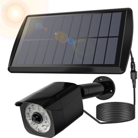 Proyector solar con detector de movimiento, 11 LED, efecto biónico, resistente al agua, para iluminación exterior de jardines y paisajes (patio, garaje, entrada de vehículos, camino). (1/5)