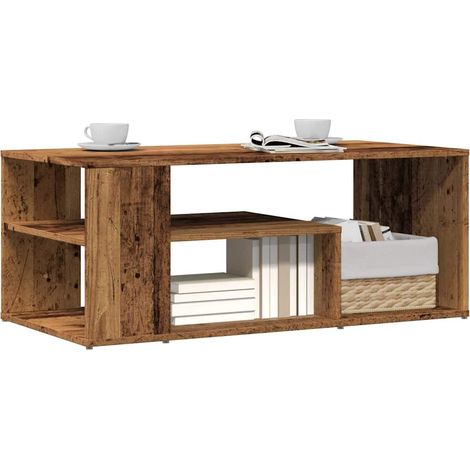 Couchtisch Altholz-Optik 100x50x40 cm Holzwerkstoff
