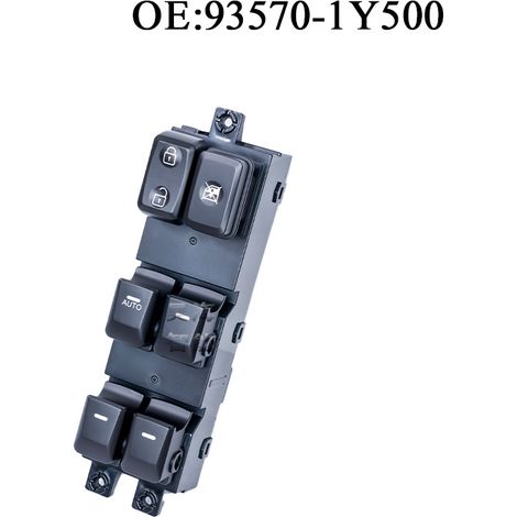 The model 93570-1Y500 is suitable for electric window lifter switches/master switches for electric window lifters in Hyundai and Kia Picanto vehicles.