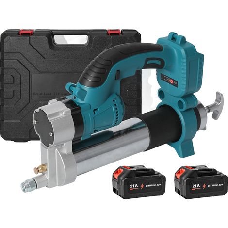 Elektrische Fettepistole, Hochdruck, Bürstenloser Motor, Zwei Batterien, EU (1/2)