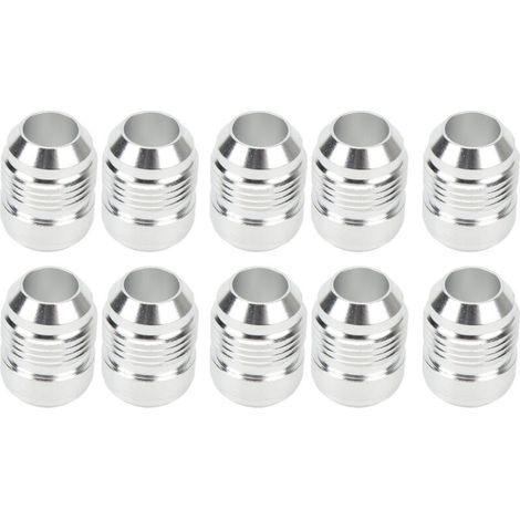 10 pezzi AN10 billetta maschio con filettatura maschio diametro 3/4 pollice raccordo universale in alluminio maschio saldabile (1/4)