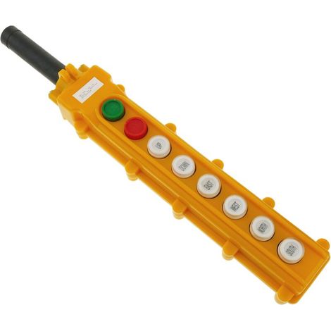 Boîte de commande avec 2+2+2 boutons poussoirs momentanés et 2 interrupteurs série COB (1/5)