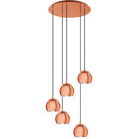 Suspension Rocamar Ronde - Cuivre|Transparent (1/3)