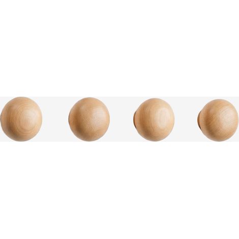 Set di 4 appendiabiti da parete in legno Crel SKLUM (1/5)
