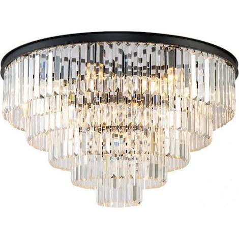 Hereford Fall XL - lampada da soffitto rotonda in cristallo 80 cm (1/2)