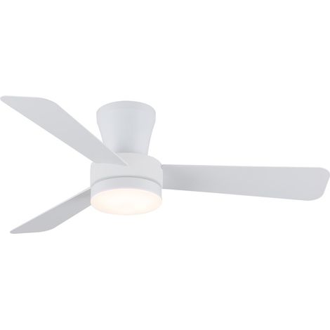 Ventilador de techo LED "Benda" regulable con control remoto (28W 3CCT 2800lm) IP20 Ø101cm color blanco (1/5)