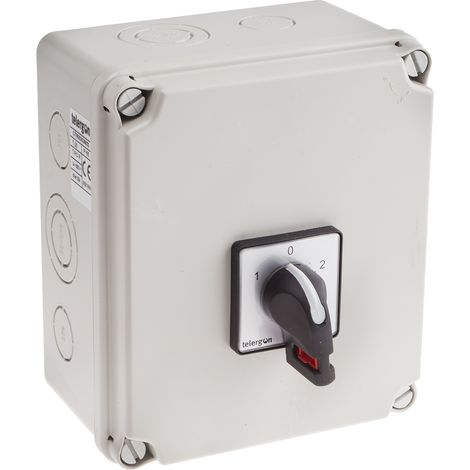 Rs Pro – Inverseur de sources 2 pôles 25A 15KW – Tension 500V – Indice de protection IP65 – Pour environnements exigeants (1/3)