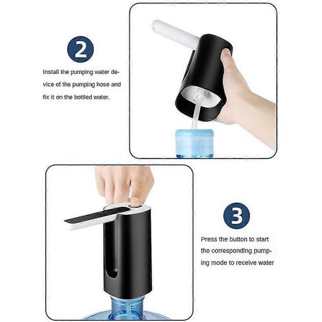 Pompe à eau pliable rechargeable par USB, distributeur automatique pour la maison, la cuisine, le bureau et le camping. Pompe à eau électrique.
