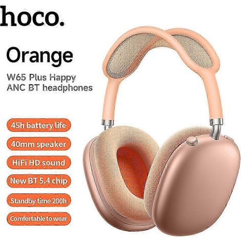Casque Bluetooth à réduction de bruit W65 Plus Max ANC, grand format, avec embouts magnétiques (1/5)