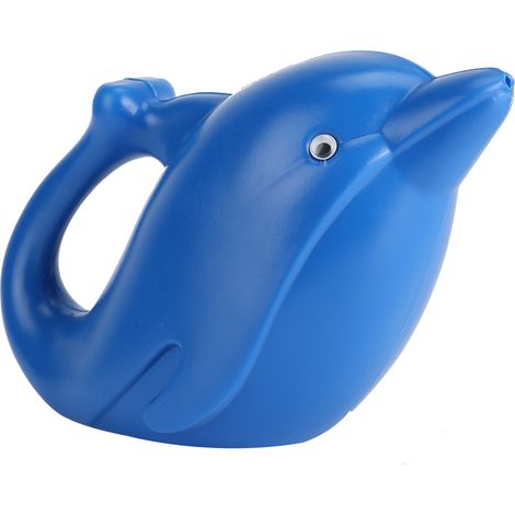 Annaffiatoio a forma di delfino blu da 1200 ml – in plastica – per bambini – per esterni – con personaggi dei cartoni animati – giocattolo da giardino e da spiaggia