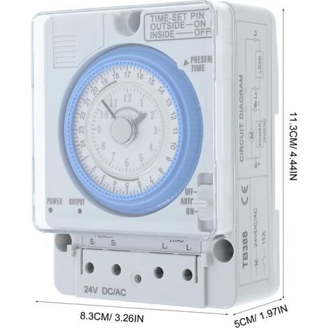 Mechanischer Timer. 12-V-Gleichstrom-Zeitschalter. Küchentimer. Zeitschalter TB35N TB388 TB35 TB35-N TB889 VT35B – Perfekt