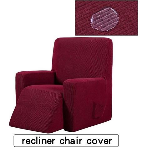 Cover Armchairs Relax Complete Elastique Cover for Accoudoirs Armchairs 1 Place Relax Extendable Cover Armchairs Rela Red Wine (1/3)