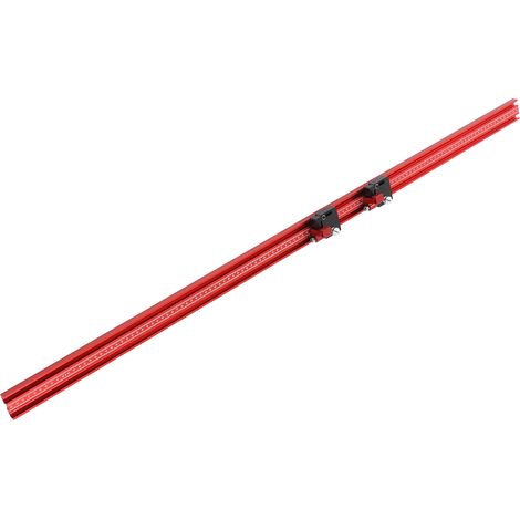 Rail de guidage pour le travail du bois de 600 mm, en alliage d'aluminium, rail en T, rails coulissants parallèles, butée, extensible jusqu'à 1200 mm. (1/5)