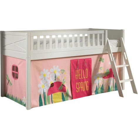 Lit Enfant Tente "Scott Spring" 90x200cm Blanc (1/5)