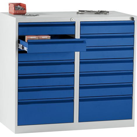 eurokraft basic, Armoire à tiroirs en acier, h x l x p 900 x