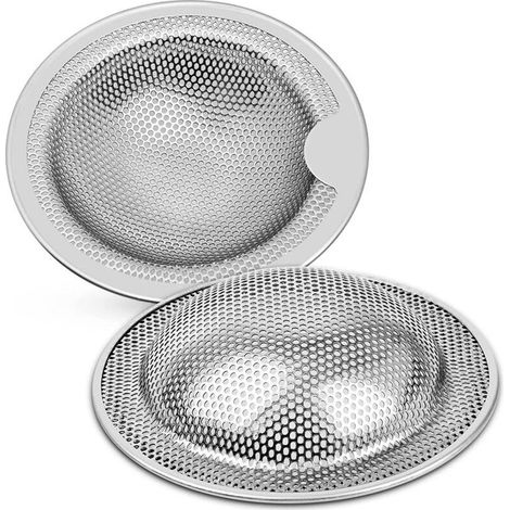 2 Pcs Filtres à Évier en Acier Inoxydable 102mm Évier de Cuisine Passoire Anti-Colmatage (1/5)