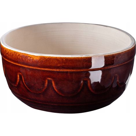 KADAX Keramiksalatschüssel, Mohnschüssel aus Keramik, Rührschüssel, 27 cm, 5L