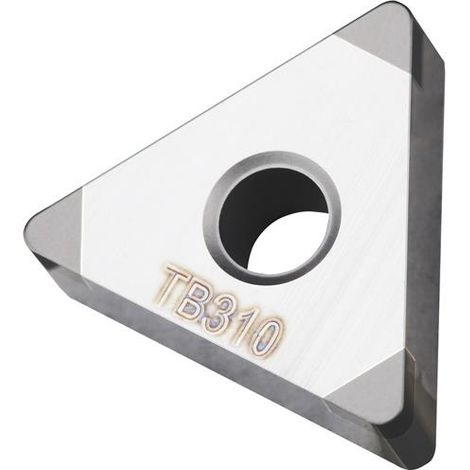 Drehwendeschneidplatte ISO TNGA 160408S01020C:TB310 D. 3,81mm Silber-Schwarz (1/2)