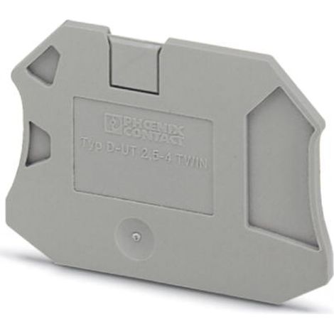 Flasque d'extrémité Phoenix Contact, série D-UT 2.5/4-TWIN pour Bloc de jonction modulaire ( Prix pour 1 )