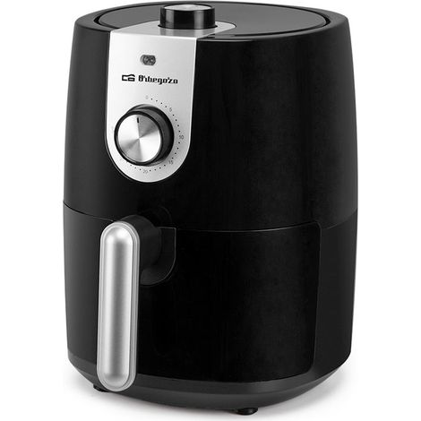 Orbegozo freidora de aire FDR 27, 2,5 litros de capacidad, diseño compacto, temporizador hasta 30 minutos, termostato ajustable, cubeta con recubrimiento antiadherente, rejilla desmontable, 1200 W (1/5)
