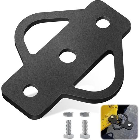 Adaptador de enganche de remolque de 3 vías, bola de enganche para tractor cortacésped, soporte de enganche de acero con perno (enganche de remolque de tres lados) (1/5)