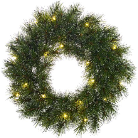 Black Box Trees Couronne de Noël Vert H45xl10xL45cm