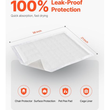 Alèse jetable, 533,5x914,5 mm, protège matelas pour incontinence avec protection 5 couches, forte absorption pour lit, canapé, pour… (1/5)
