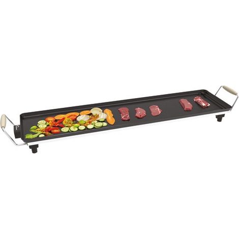 Little Balance 8742 Wood 90 Elektro-Grillplatte schwarz