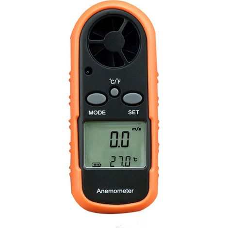 Anemómetro ET816: mide la fuerza, la velocidad y la temperatura del viento. Anemómetro digital multivariable portátil. (1/5)