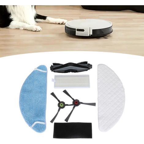 Kit di ricambi per robot aspirapolvere Yeedi K650: 2 spazzole laterali, 1 filtro, 1 panno lavabile e 1 panno usa e getta. (1/4)