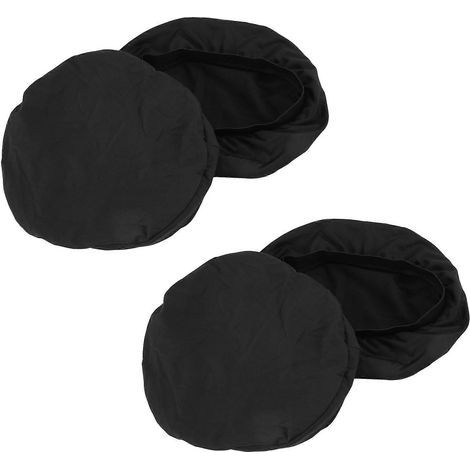 Lot de 4 housses rondes pour tabourets de bar - Housse de coussin élastique ultra douce et lavable pour tabouret de bar 12-1 (1/5)