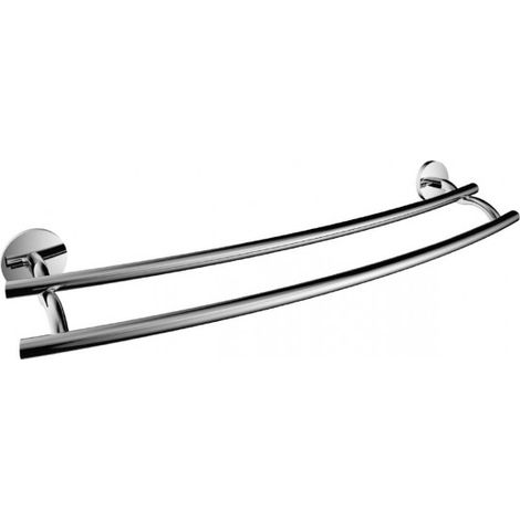 Porte-serviettes mural double ALFA en zinc 62cm (1/3)