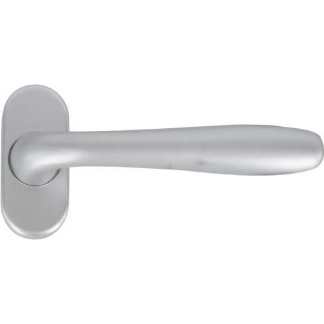 MANIGLIA DK IN ALLUMINIO """AGNONE""" ARGENTO SATINATO