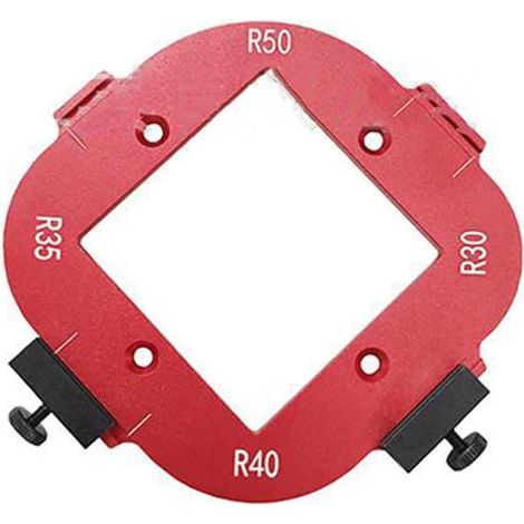CCYKXA 4-in-1-DD-Positionierungslehre, Aluminium-Radius-D-Schablone, wiederverwendbare Positionierungsmessung für die Holzbearbeitung (1/5)