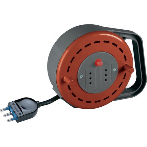 AVVOLGICAVO CON CAVO DA 5MT 2PRESE 10A 2P+T (1/4)
