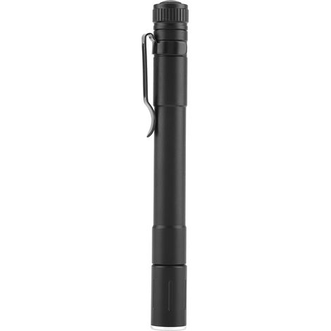 Torcia a LED da campeggio – lega di alluminio – 3 livelli di luminosità – nera – torcia – per esterni